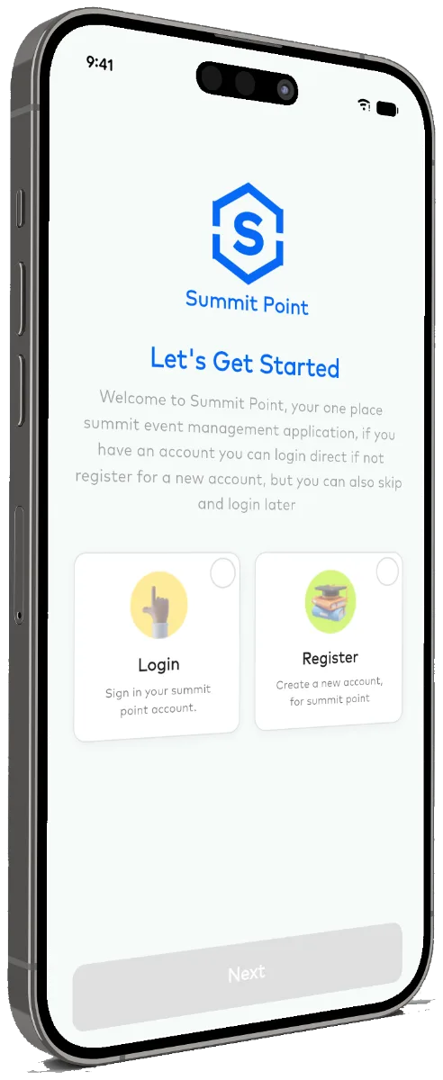 Summit Point on a phone